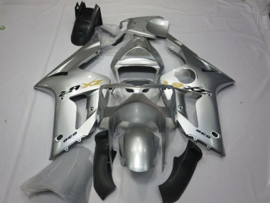 Silver OEM Style Kawasaki ZX6R Fairings 2003-2004