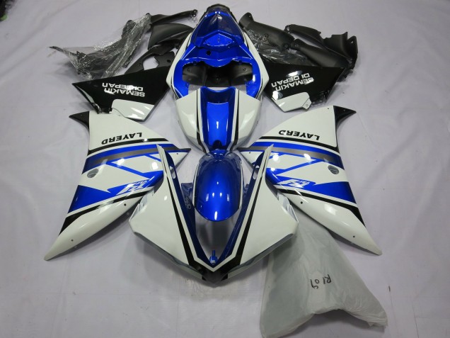 Silver White Yamalube Yamaha R1 Fairings 2013-2014 Silver White Yamalube Yamaha R1 Fairings 2013-2014