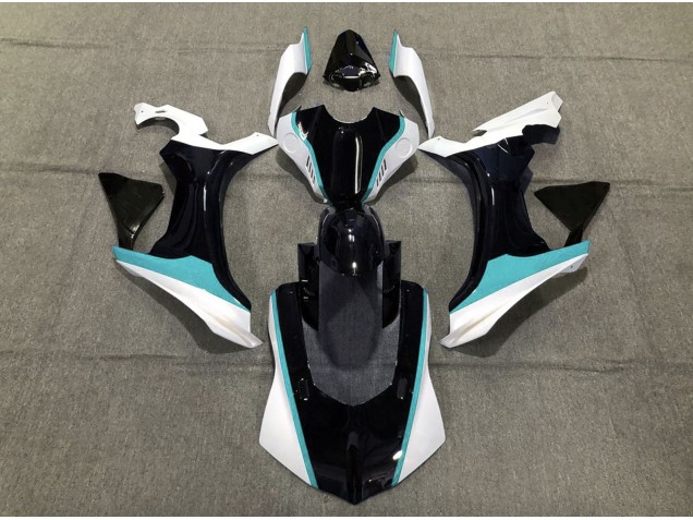 Sky Blue Black and White Yamaha R1 Fairings 2015-2019 Sky Blue Black and White Yamaha R1 Fairings 2015-2019