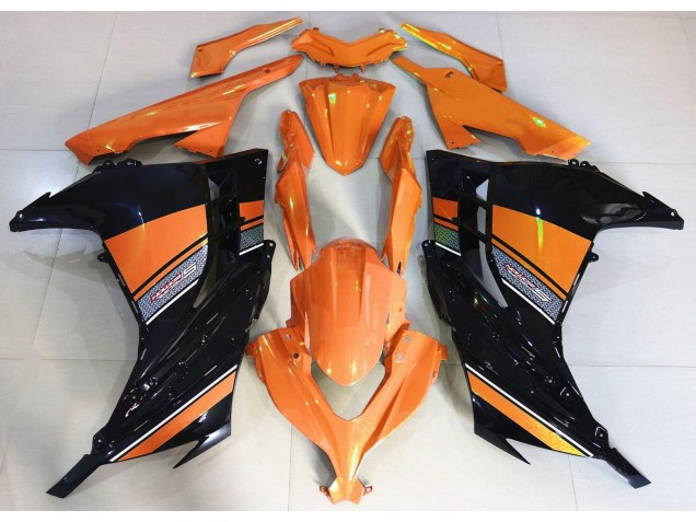 Sunrise Orange and Black Kawasaki Ninja 300 Fairings 2013-2018 Sunrise Orange and Black Kawasaki Ninja 300 Fairings 2013-2018