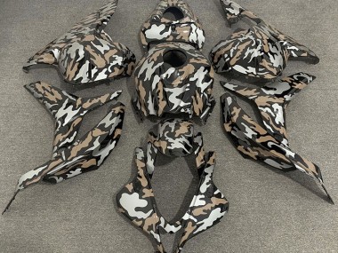 Tan and Silver Camo Honda CBR600RR Fairings 2009-2012