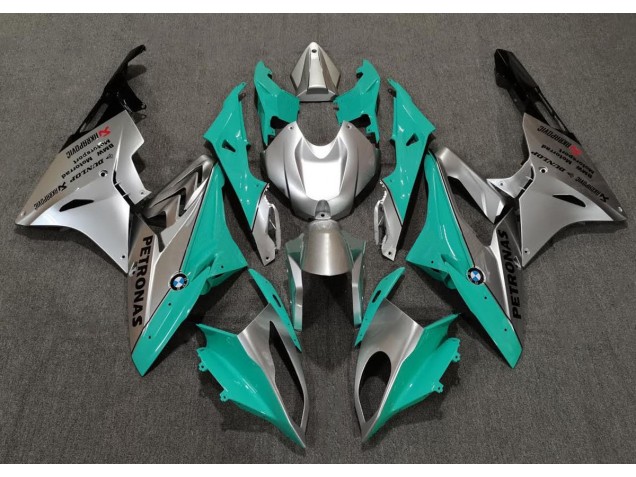 Teal and Silver BMW S1000RR Fairings 2009-2018 Teal and Silver BMW S1000RR Fairings 2009-2018