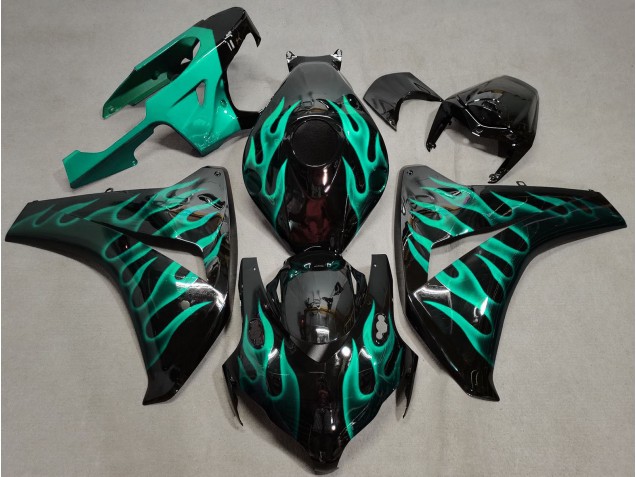 Teal Flame Honda CBR1000RR Fairings 2008-2011 Teal Flame Honda CBR1000RR Fairings 2008-2011