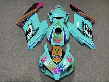 Teal Shark Honda CBR1000RR Fairings 2004-2005