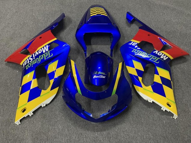 Telefonica Suzuki GSXR 600-750 Fairings 2001-2003 Telefonica Suzuki GSXR 600-750 Fairings 2001-2003