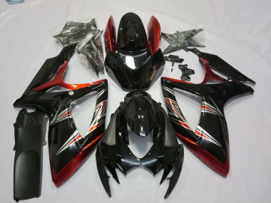 Tri Color Suzuki GSXR 600-750 Fairings 2006-2007