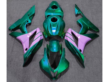 Turquoise and Pink Honda CBR600RR Fairings 2007-2008