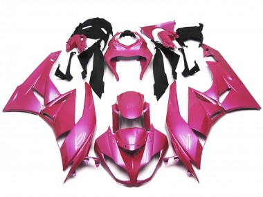 Vibrant Gloss Pink Kawasaki ZX6R Fairings 2009-2012