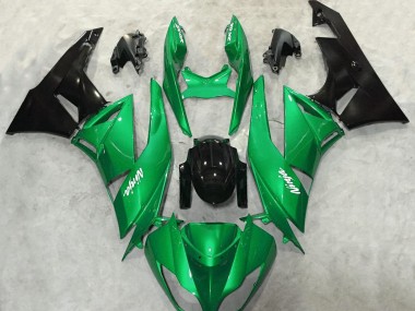 Vibrant Green Gloss Kawasaki ZX6R Fairings 2009-2012