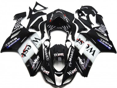 West Gloss Slick Kawasaki ZX6R Fairings 2007-2008