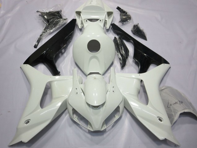 White and Black Honda CBR1000RR Fairings 2006-2007