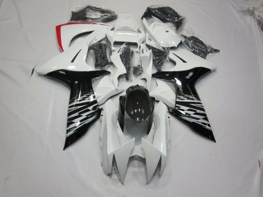 White and Black Suzuki GSXR 600-750 Fairings 2011-2020