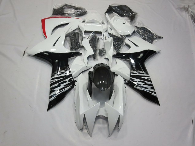 White and Black Suzuki GSXR 600-750 Fairings 2011-2020 White and Black Suzuki GSXR 600-750 Fairings 2011-2020