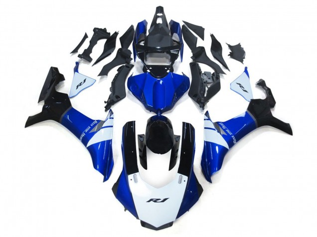 White and Blue Yamaha R1 Fairings 2015-2019 White and Blue Yamaha R1 Fairings 2015-2019
