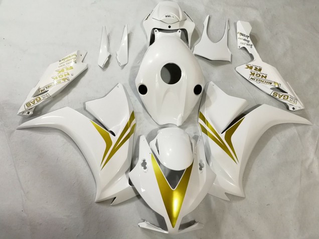 White and Gold Honda CBR1000RR Fairings 2012-2016 White and Gold Honda CBR1000RR Fairings 2012-2016