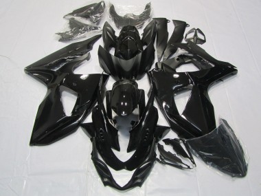 White Black and Blue Suzuki GSXR 1000 Fairings 2009-2016