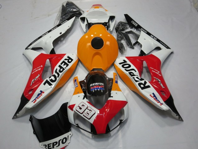 White Repsol 93 Honda CBR1000RR Fairings 2006-2007 White Repsol 93 Honda CBR1000RR Fairings 2006-2007