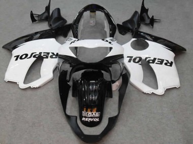 White Repsol Honda CBR600 F4 Fairings 1999-2000