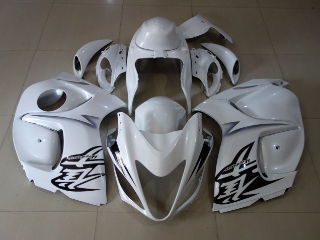 White Suzuki GSXR 1300 Fairings 2008-2019 White Suzuki GSXR 1300 Fairings 2008-2019