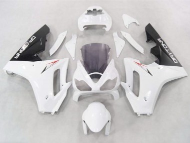 White w Black lowers Triumph Daytona 675 Fairings 2006-2008