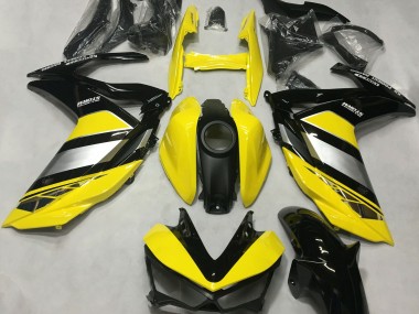 Yellow and Black Gloss Yamaha R3 Fairings 2015-2018