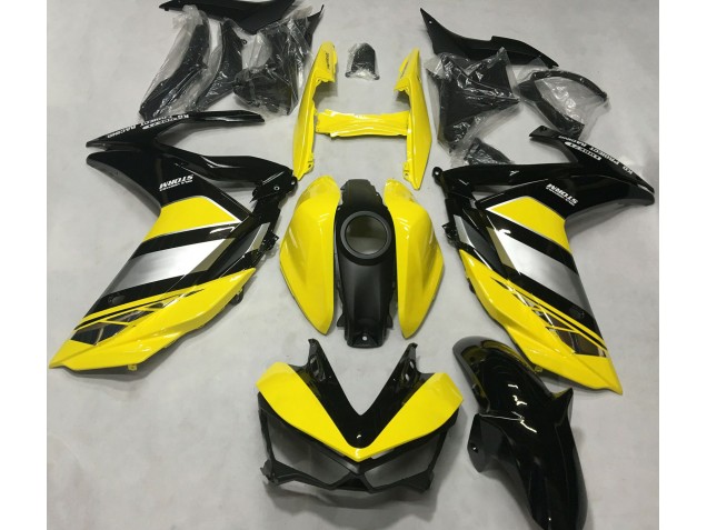 Yellow and Black Gloss Yamaha R3 Fairings 2015-2018