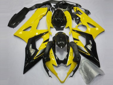 Yellow and Black Suzuki GSXR 1000 Fairings 2005-2006