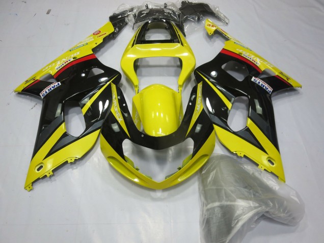 Yellow Black and Grey Suzuki GSXR 600-750 Fairings 2001-2003 Yellow Black and Grey Suzuki GSXR 600-750 Fairings 2001-2003