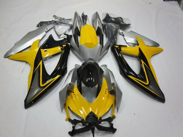Yellow Black Suzuki GSXR 600-750 Fairings 2008-2010 Yellow Black Suzuki GSXR 600-750 Fairings 2008-2010