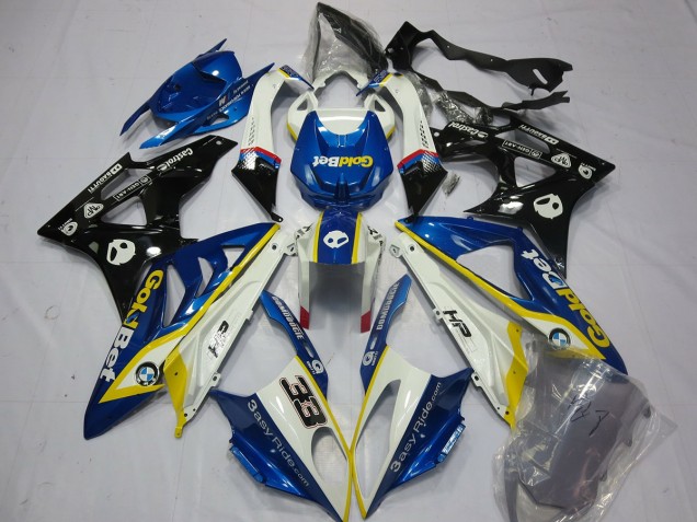 Yellow blue BMW S1000RR Fairings 2009-2016 Yellow blue BMW S1000RR Fairings 2009-2016