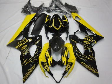 Yellow Corona Suzuki GSXR 1000 Fairings 2005-2006