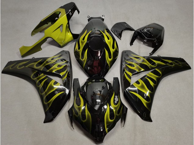 Yellow Flame Honda CBR1000RR Fairings 2008-2011 Yellow Flame Honda CBR1000RR Fairings 2008-2011