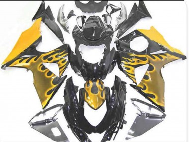 Yellow Flame Suzuki GSXR 1000 Fairings 2009-2016