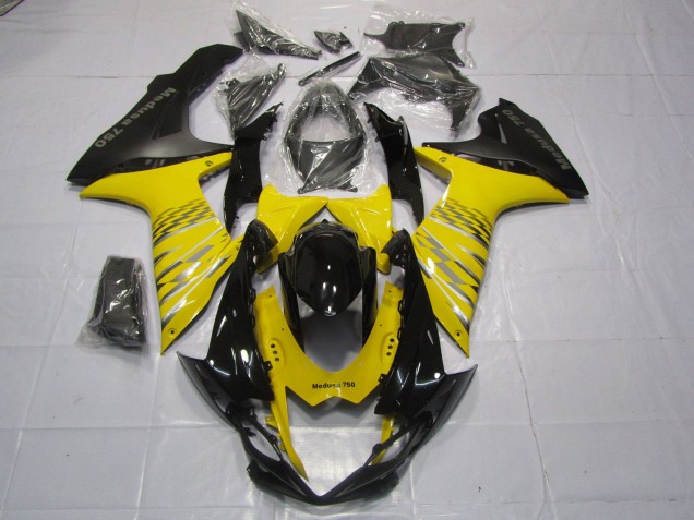Yellow Matte Black Suzuki GSXR 600-750 Fairings 2011-2020 Yellow Matte Black Suzuki GSXR 600-750 Fairings 2011-2020